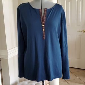 Haley & The Hound Long Sleeve Shirt Top Size XL